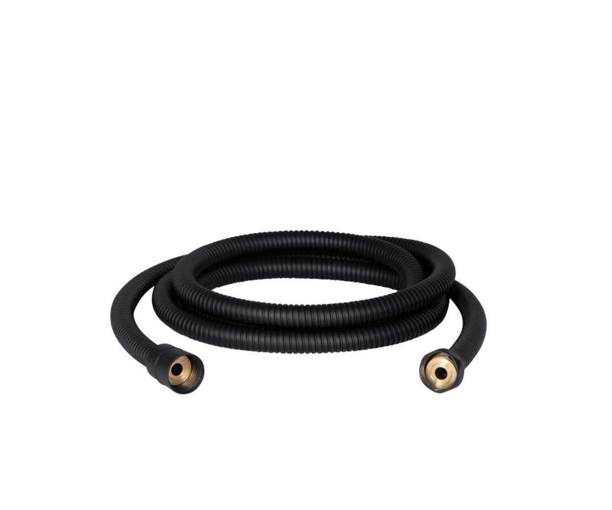Акційний набір 2+1: Шланг для ручного душу 2000 мм Qtap Hadice QT054BL43075 Black Matt QTAP  QT054BL4307547676 QT054BL4307547676