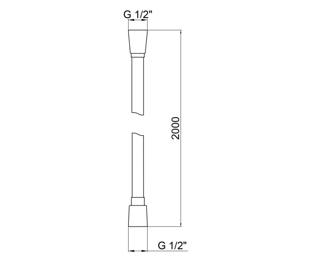 Акционный набор 2+1: шланг для ручного душа 2000 мм Qtap Hadice QT054BL43075 Black Matt  QT054BL4307547676:Фото 2