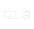 Биде подвесное Qtap Crow 485х340х290 мм White QT05555371W  QT05555371W:Чертеж 