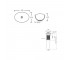 Комплект Qtap Dove: раковина накладная овальная 410x335x145 мм White + донный клапан PU02  QT06113078WN47308:Фото 2