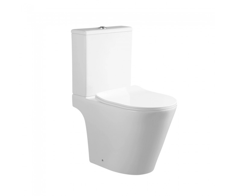 Унітаз-компакт QTAP DOVE RIMLESS QT06228380BW QT06228380BW