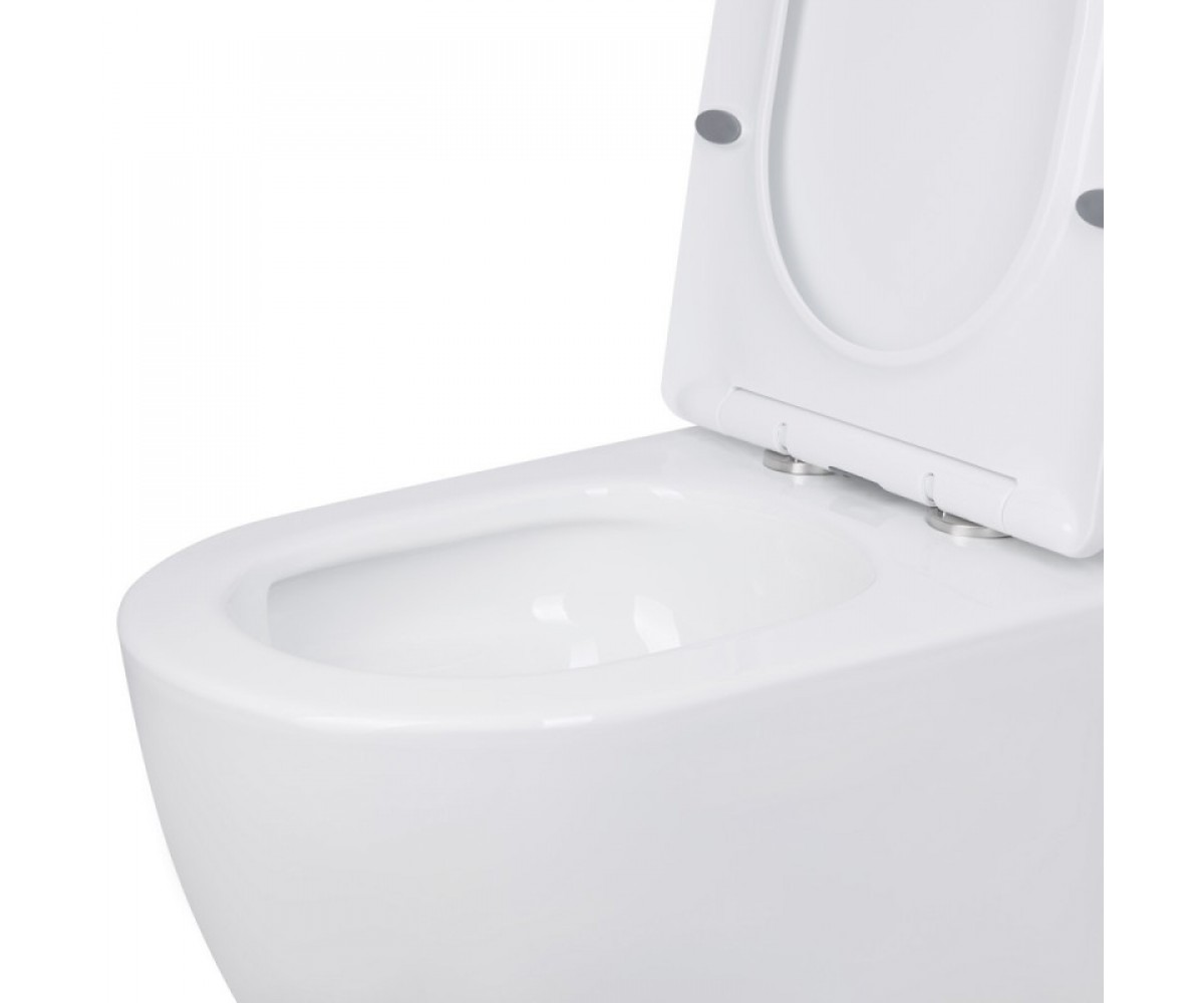Унитаз напольный с сиденьем  JAY ULTRA QUIET QT07222175TW:Фото 4
