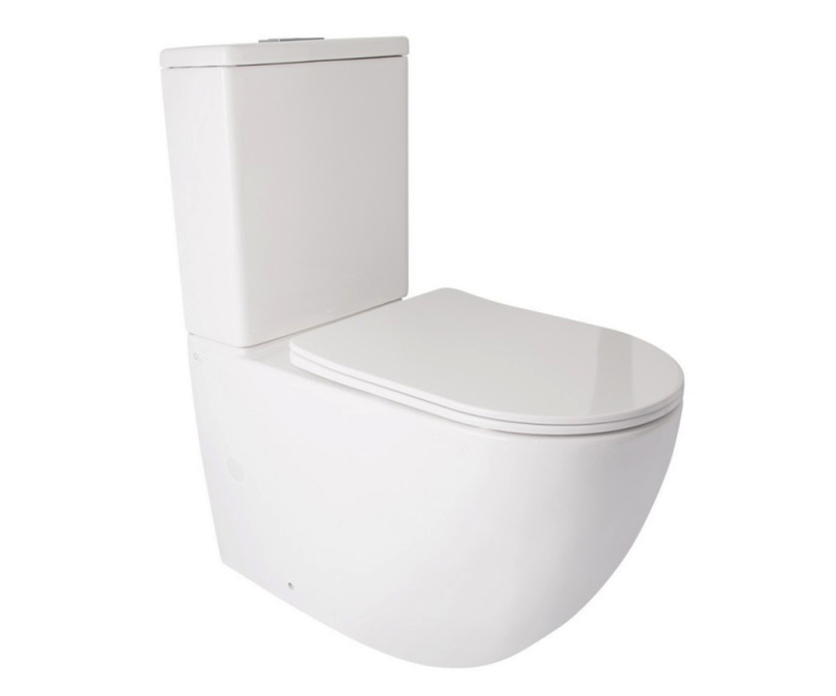 Безобідковий унітаз QTAP JAY QT07222176W QT07222176W