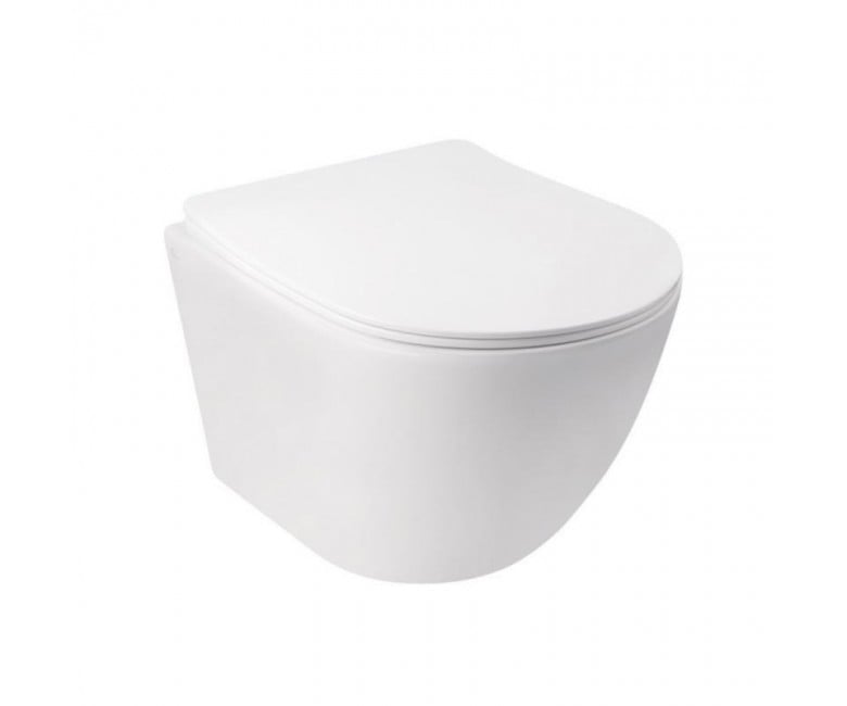Подвесной унитаз с сиденьем QTAP JAY ULTRA QUIET QT07335177W QT07335177W