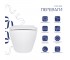 Подвесной унитаз с сиденьем  JAY ULTRA QUIET QT07335177W:Фото 3
