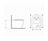 Биде напольное Qtap Jay 560х360х410 мм, White QT07443375W  QT07443375W:Чертеж 