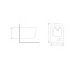 Биде подвесное Qtap Jay 485х360х320 мм White  QT07555377W:Чертеж 