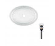 Комплект Qtap Kolibri: Раковина накладна овальна 500x360x140 мм White + Донний клапан PU02 QTAP  QT10113054WN47311