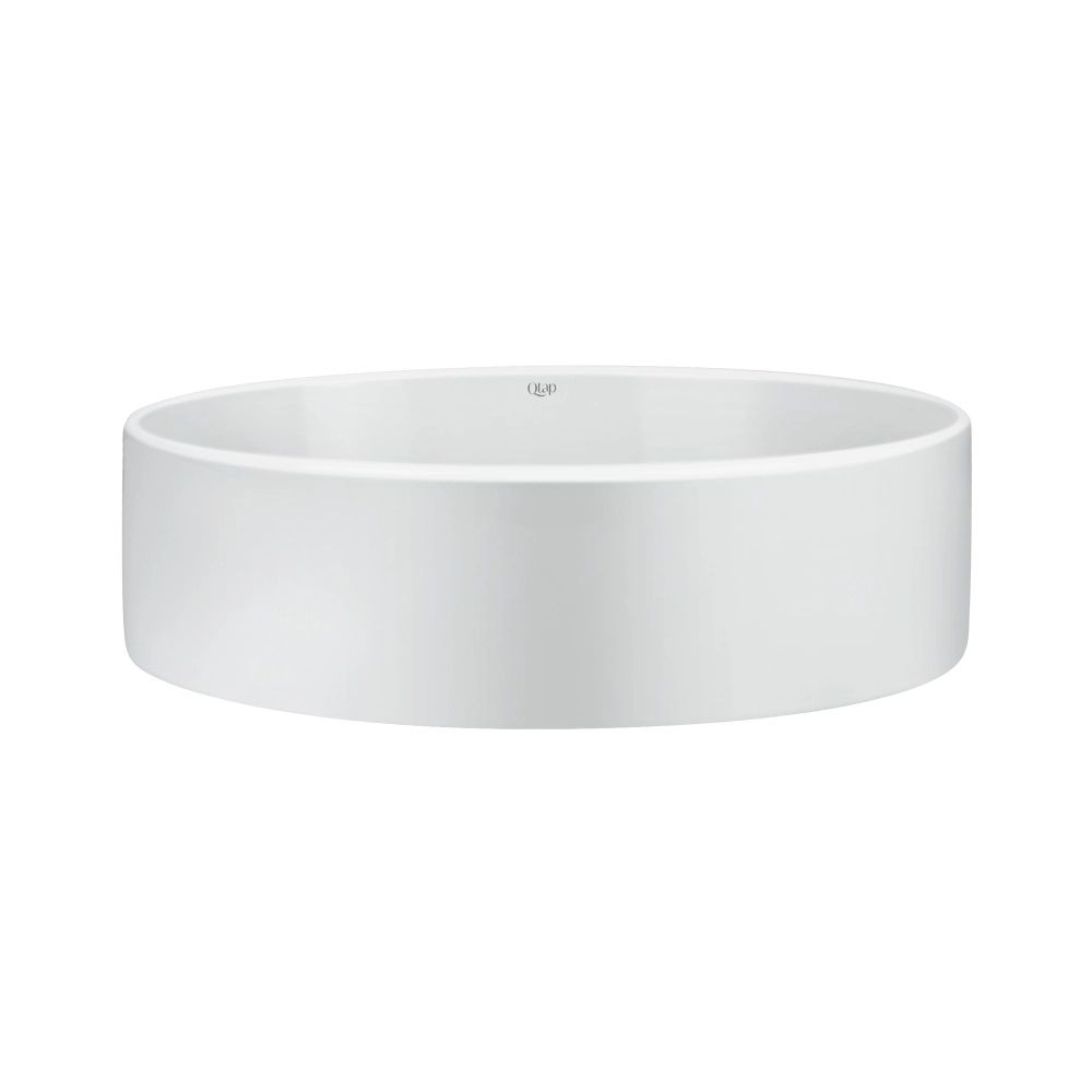 Комплект Qtap Kolibri: раковина накладная овальная 500x360x140 мм White + донный клапан PU02  QT10113054WN47311:Фото 3