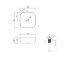 Комплект Qtap Kolibri: раковина накладная 425x425x140 мм, White, квадратная + донный клапан Pop-up PU02  QT1011K396WN48468:Черте