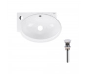 Раковина керамическая правосторонняя QTAP LEO QT11115011LWN47332