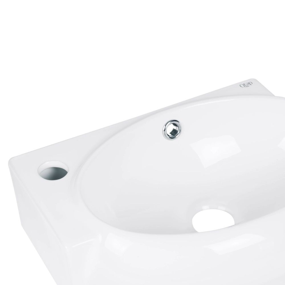 Раковина керамическая правосторонняя  LEO QT11115011LWN47332:Фото 4