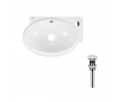 Раковина керамическая правосторонняя QTAP LEO QT11115011RWN47333