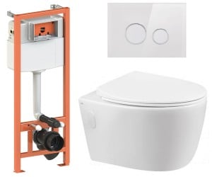 Туалет 4-в-1 QTAP LEO QT11331002ERW0133M425V1164GW