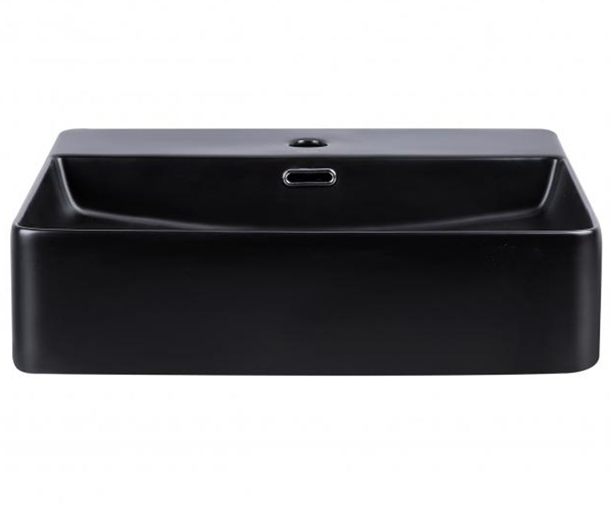 Прямокутний умивальник 50 см QTAP NANDO QT12112173SMBMB QT12112173SMBMB