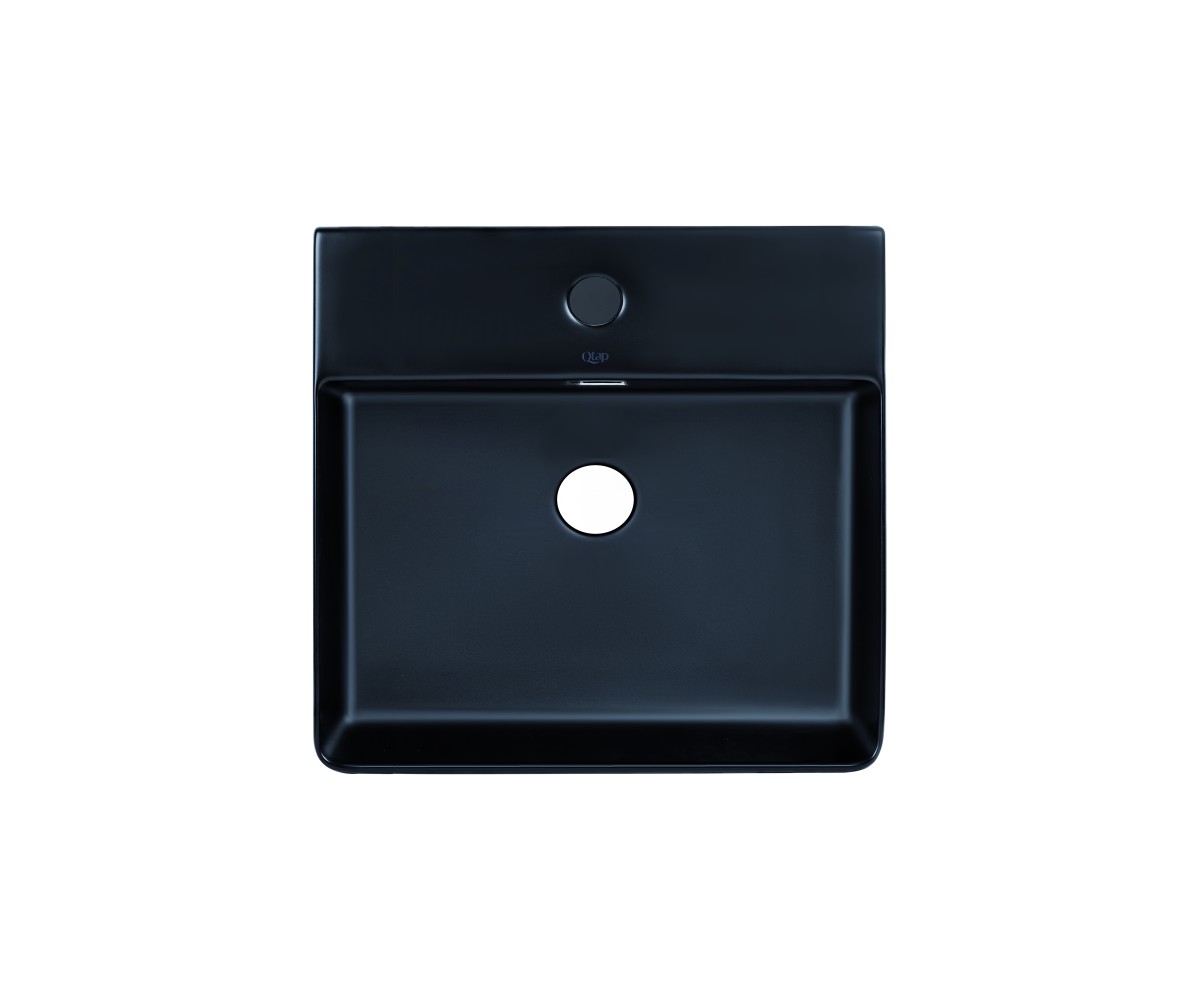 Раковина Qtap Nando LT 500х420х130 Matt black QT12116146AMB QTAP  QT12112173SMBMBN QT12112173SMBMBN