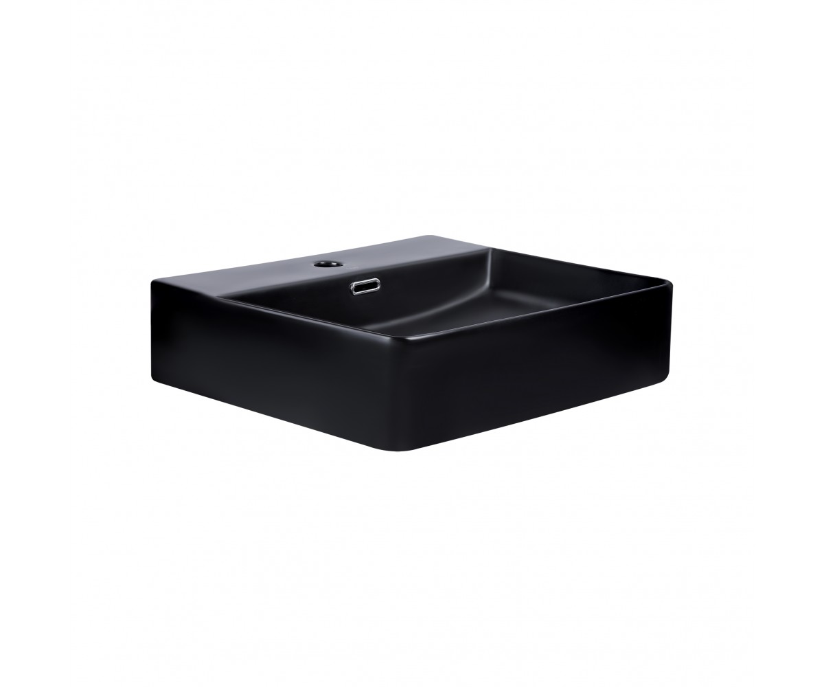 Раковина Qtap Nando LT 500х420х130 Matt black QT12116146AMB  QT12112173SMBMBN:Фото 3