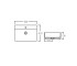 Раковина с переливом  NANDO LT QT12116146AW:Чертеж 