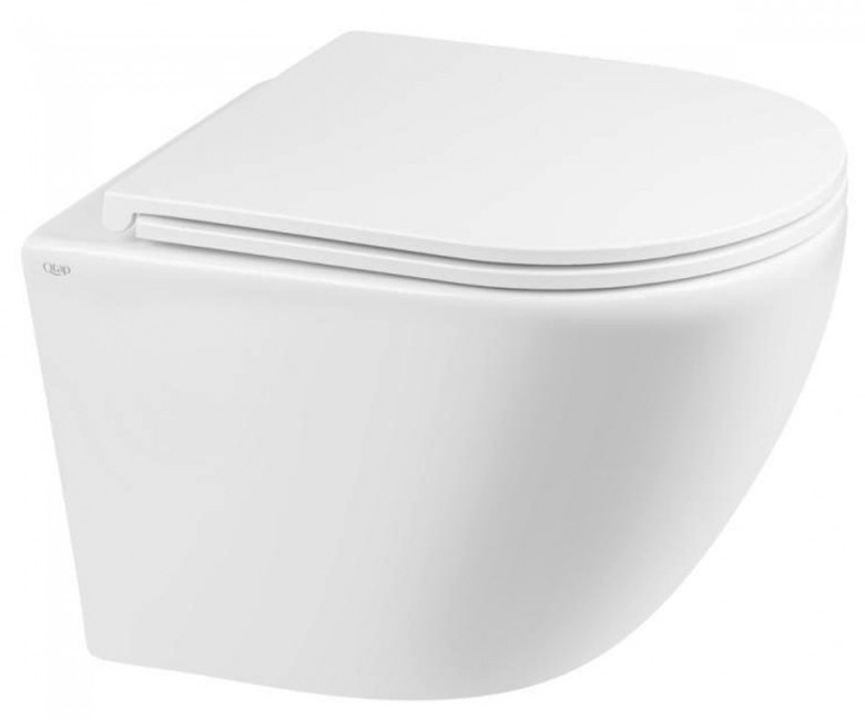 Безободковый унитаз с сиденьем QTAP ROBIN QT1333046ENRW QT1333046ENRW