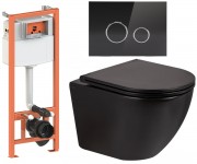 Унітаз з інсталяцією 4 в 1 QTAP ROBIN QT1333046ERMB0133M425V1163GB