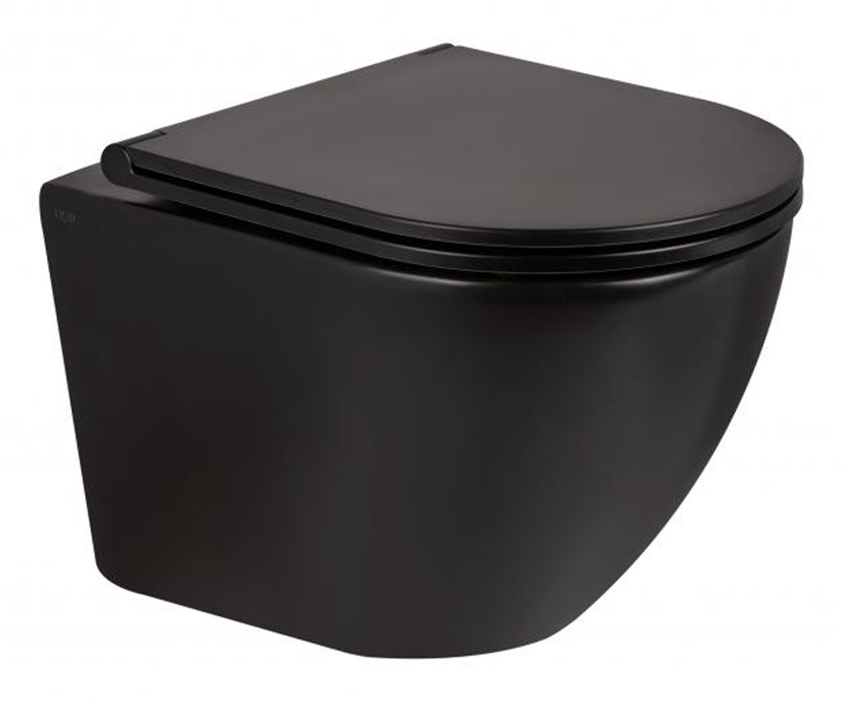 Безободковий унітаз с сидением QTAP ROBIN QT1333046ERMB QT1333046ERMB
