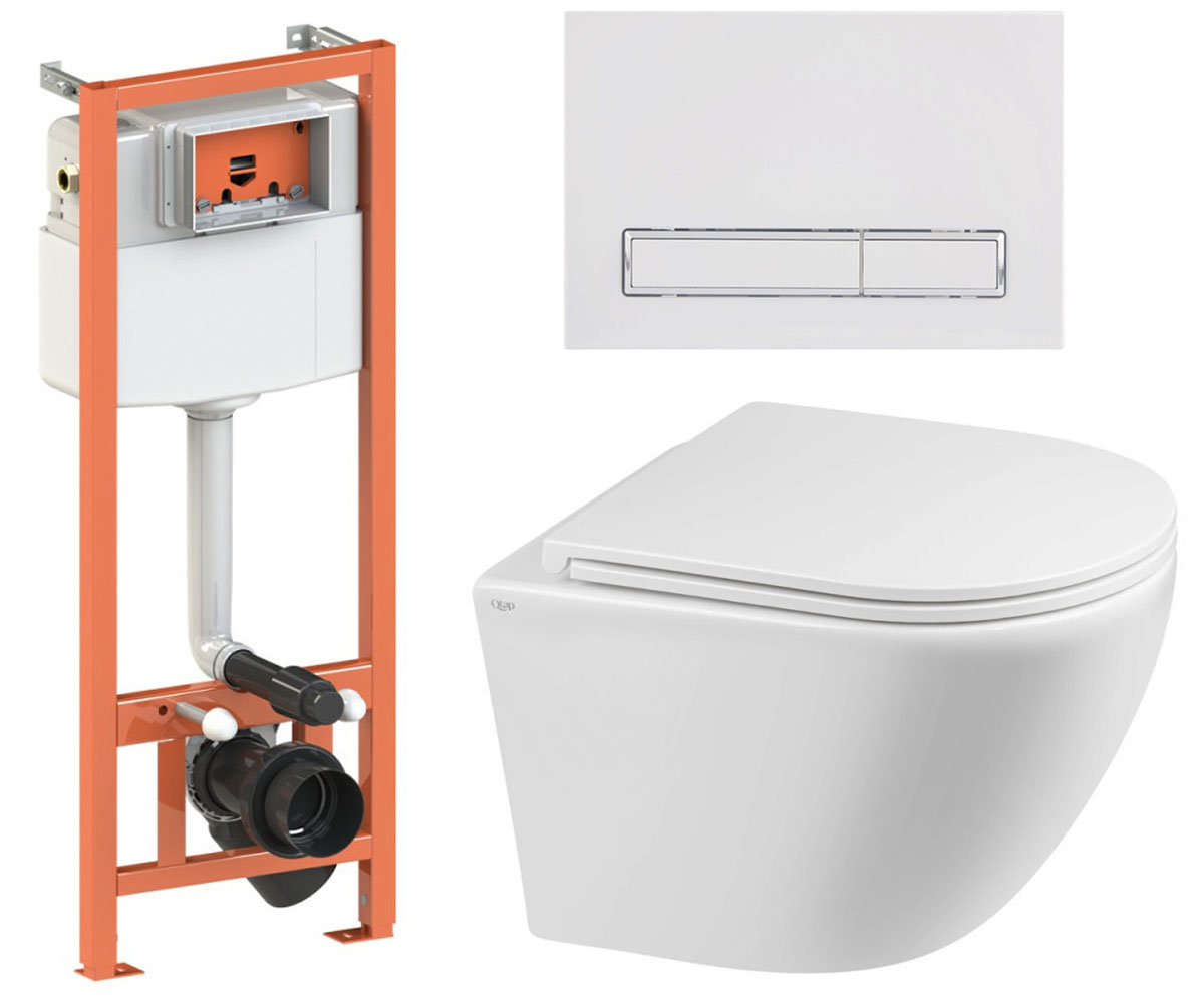 Установка унітазу 4-в-1 QTAP ROBIN QT1333046ERW0133M425M08V1384W QT1333046ERW0133M425M08V1384W