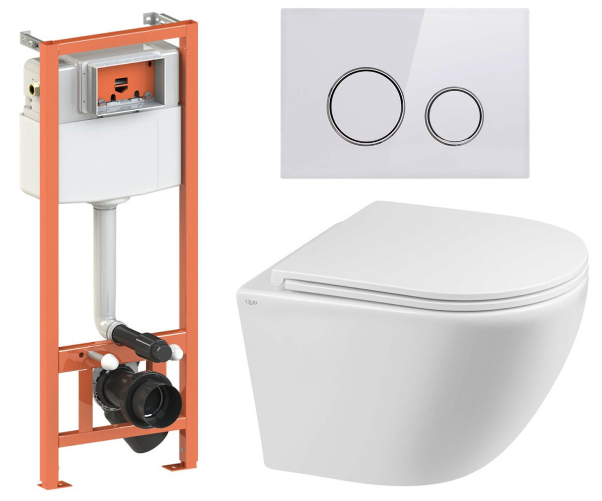 Установка унітазу 4-в-1 QTAP ROBIN QT1333046ERW0133M425M11V1114W QT1333046ERW0133M425M11V1114W