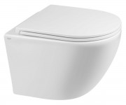 Безобідковий унітаз з сидінням QTAP ROBIN QT1333046ERW