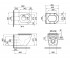 Безободковый унитаз  ROBIN QT13332141ERW:Чертеж 