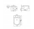 Унитаз подвесной с сиденьем  ROBIN QT13332381SMB:Чертеж 