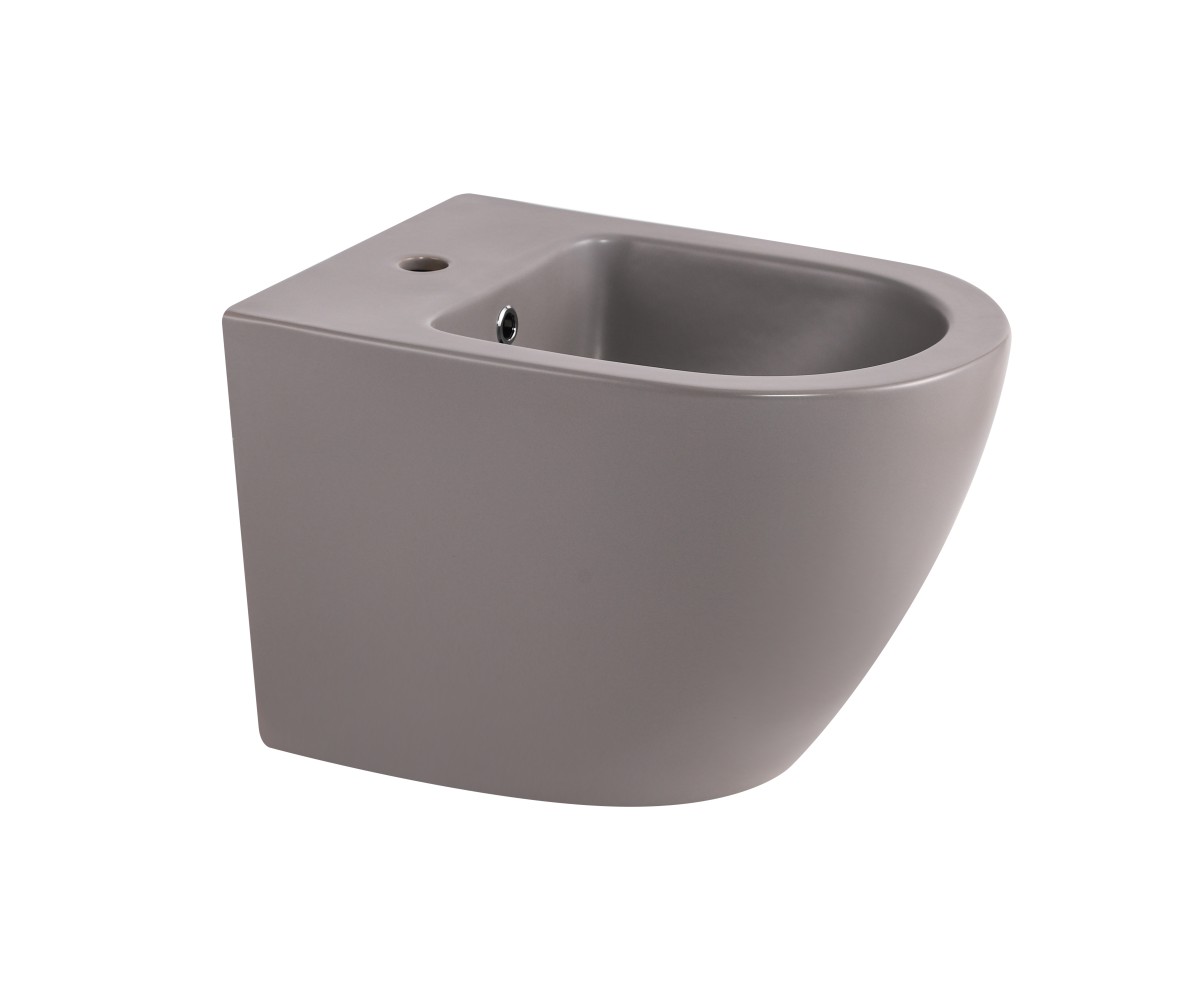 Біде підвісне Qtap Robin 515x370x350 мм, Stone grey QT13551381GSG QTAP  QT13551381GSG QT13551381GSG