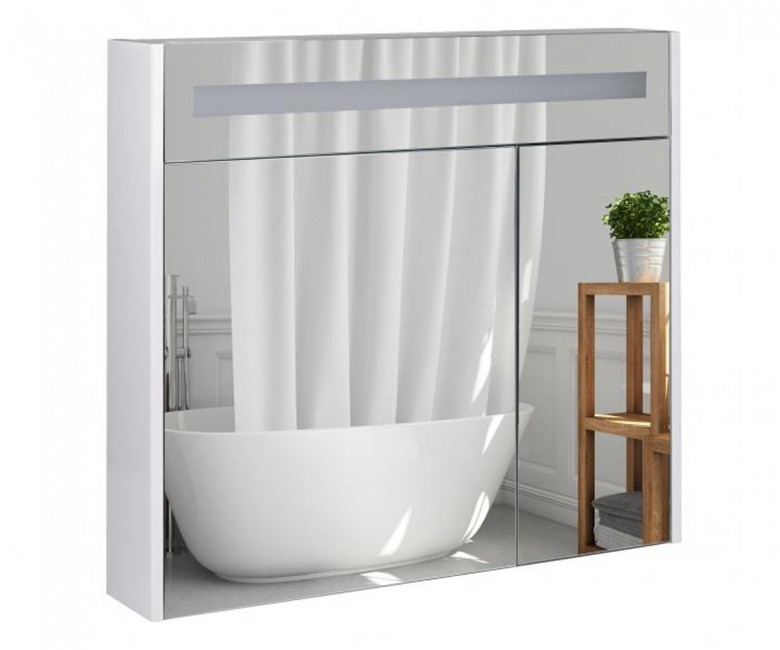 Шафа з підсвічуванням 80 см QTAP ROBIN QT1377ZP8001W QT1377ZP8001W