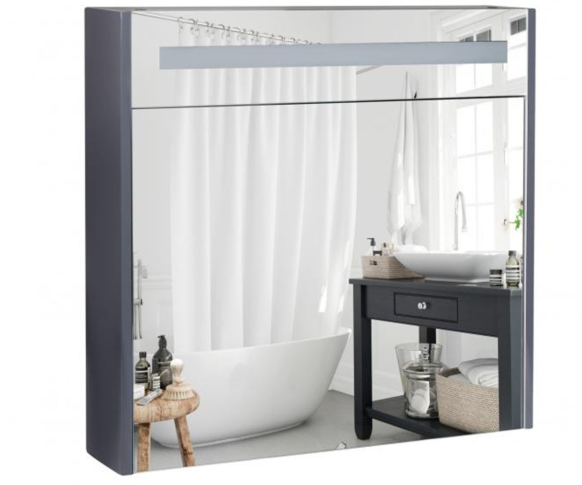 Шафа з підсвічуванням 80 см QTAP ROBIN QT1377ZP8002G QT1377ZP8002G