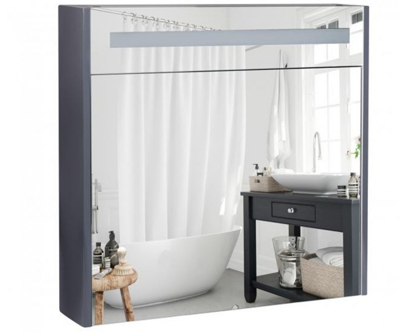 Шафа з підсвічуванням 80 см QTAP ROBIN QT1377ZP8002G QT1377ZP8002G