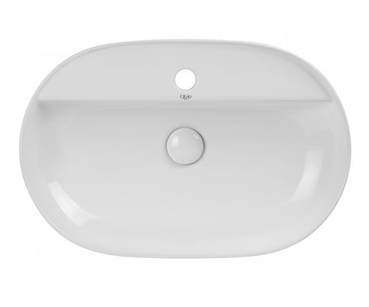 Овальний умивальник QTAP SCORPIO QT14112203W QT14112203W