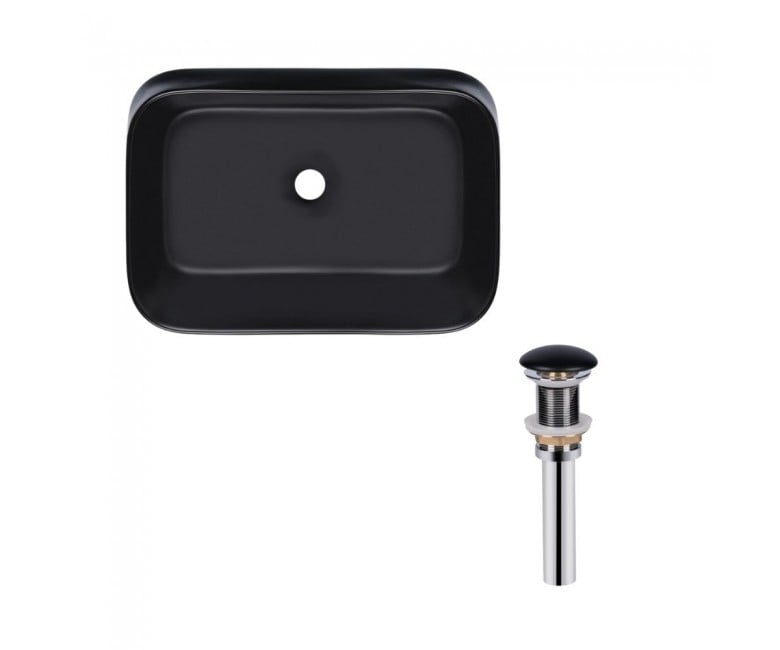 Раковина накладна 550х390х120 QTAP SCORPIO QT14112243MBN47298 QT14112243MBN47298