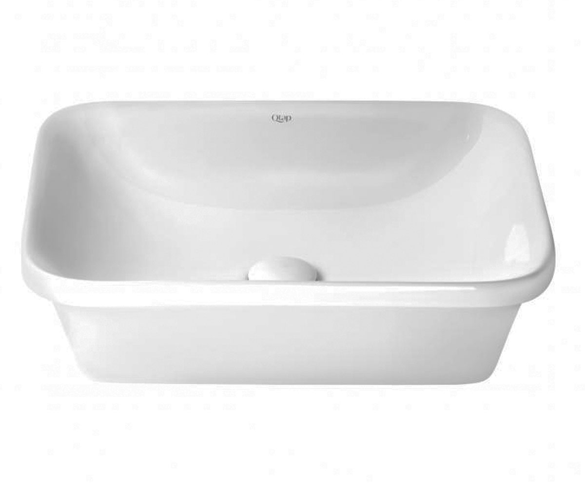 Умивальник з донним клапаном QTAP SCORPIO QT1411K490W QT1411K490W