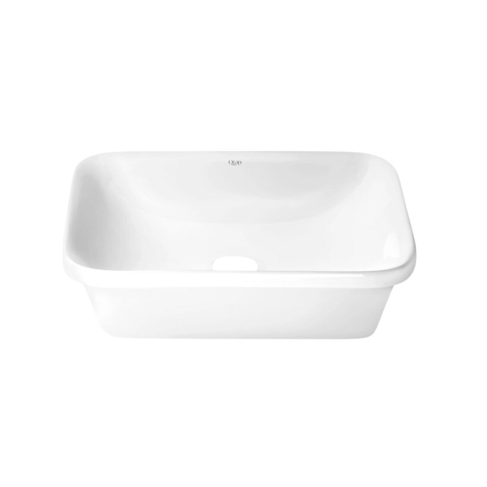 Комплект Qtap Scorpio: раковина врезная прямоугольная 500х380х145 мм White + донный клапан PU02  QT1411K490WN47290:Фото 4