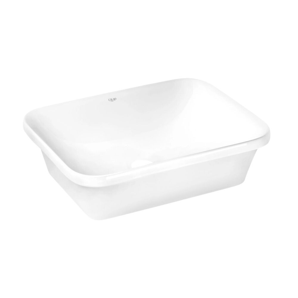 Комплект Qtap Scorpio: раковина врезная прямоугольная 500х380х145 мм White + донный клапан PU02  QT1411K490WN47290:Фото 7