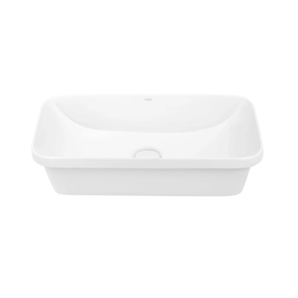 Комплект Qtap Scorpio: раковина врезная прямоугольная 610х380х150 мм White + донный клапан PU02  QT1411K491WN47291:Фото 3