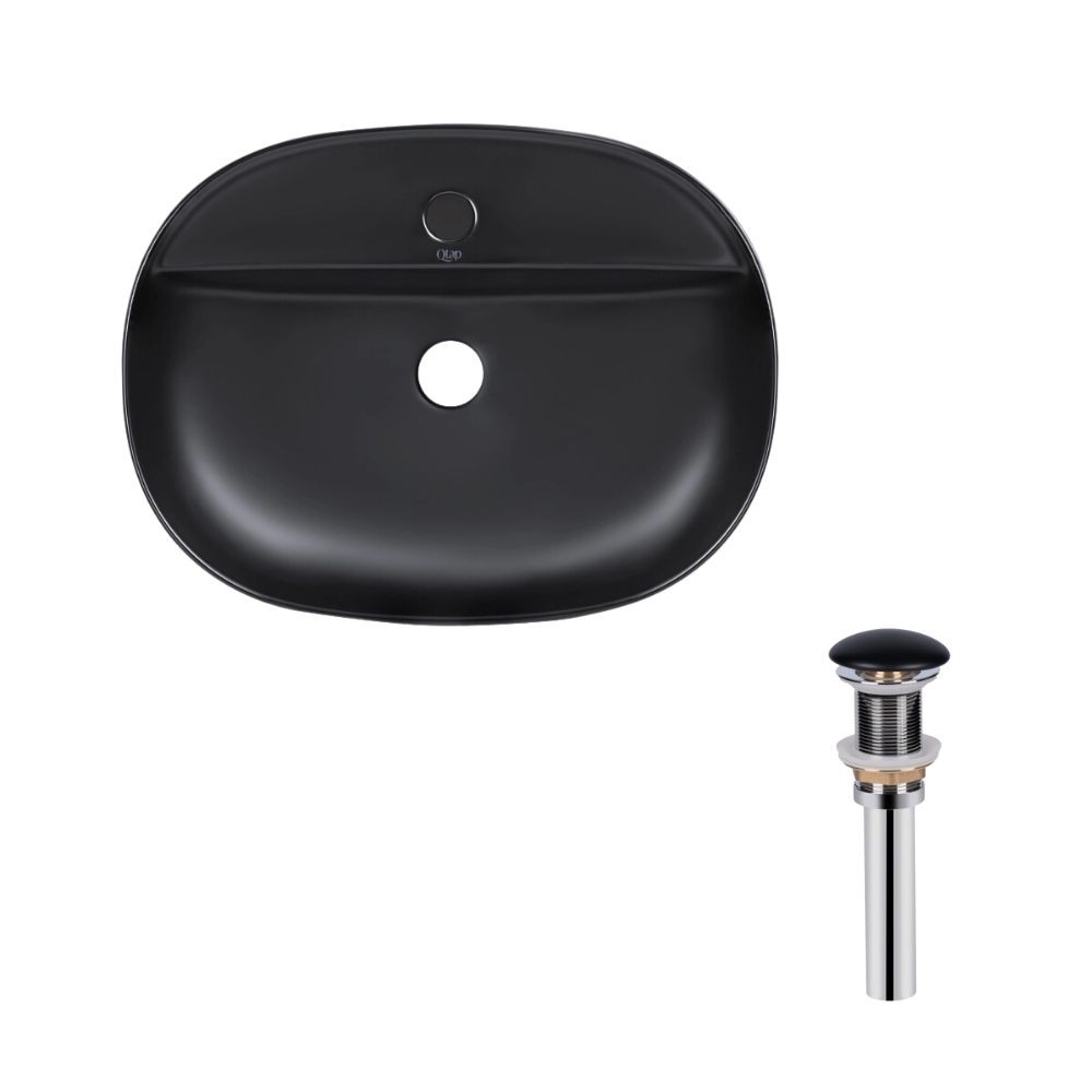 Раковина с донным клапаном QTAP SCORPIO QT142202MBMBN47312 QT142202MBMBN47312