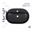 Комплект Qtap Scorpio: раковина накладная 600x400x120 мм, Matt Black, овальная + донный клапан Pop-up PU03  QT142203MBMBN48469:Ф