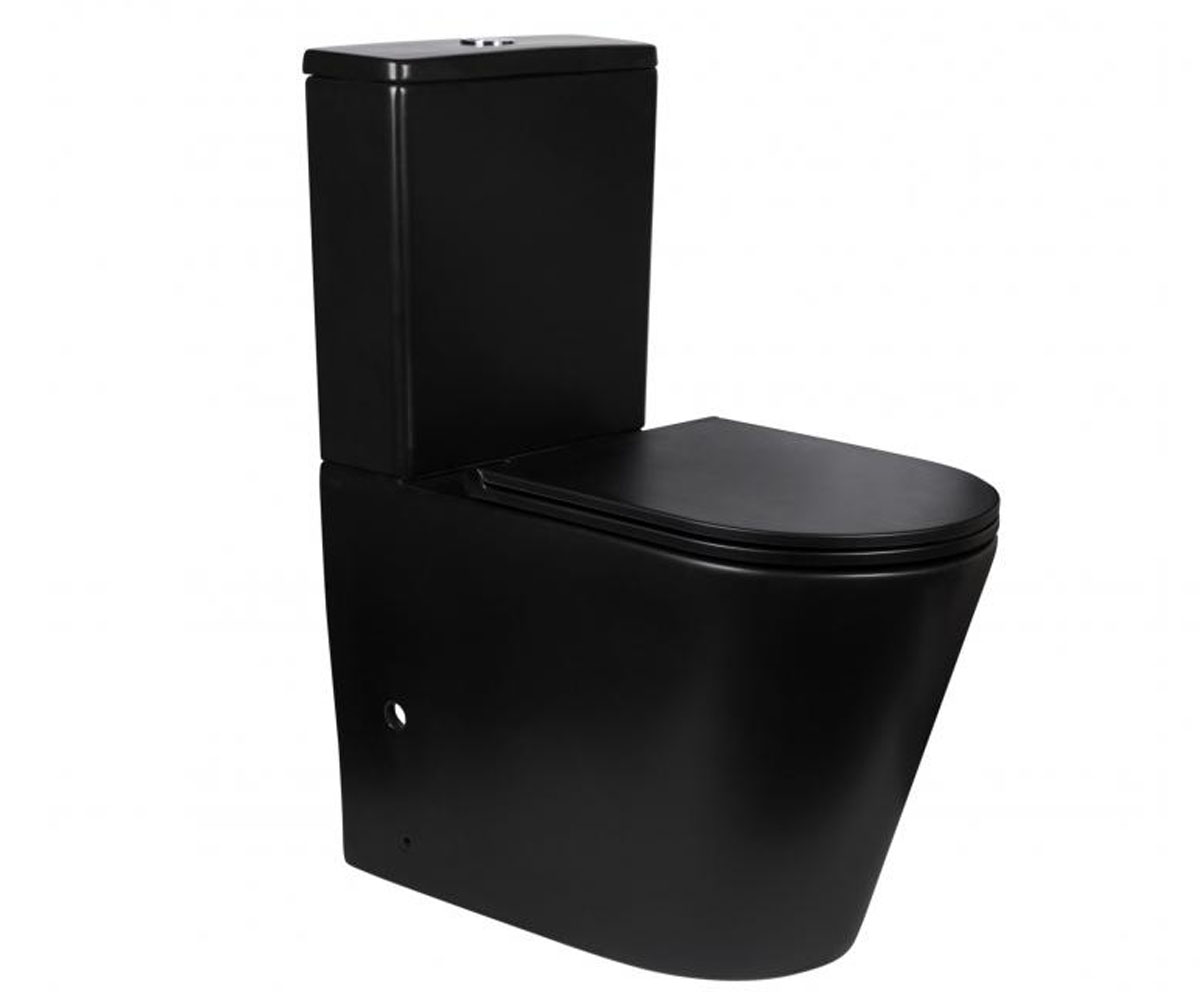 Безобідковий унітаз QTAP SCORPIO QT14222125ARMB QT14222125ARMB