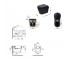 Комплект Qtap Scorpio Matt Black 2 в 1: унитаз подвесной Ultra Quiet QT14332380AMB + биде подвесное QT1455053FMB  QT14332380AMB4