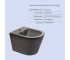 Комплект Qtap Scorpio Matt Black 2 в 1: унитаз подвесной Ultra Quiet QT14332380AMB + биде подвесное QT1455053FMB  QT14332380AMB4