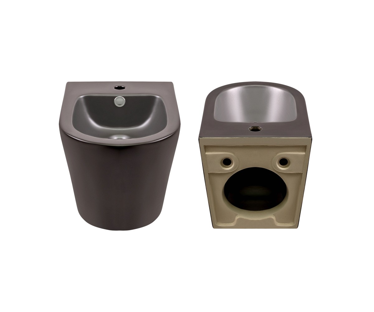 Комплект Qtap Scorpio Matt Black 2 в 1: унитаз подвесной Ultra Quiet QT14332380AMB + биде подвесное QT1455053FMB  QT14332380AMB4