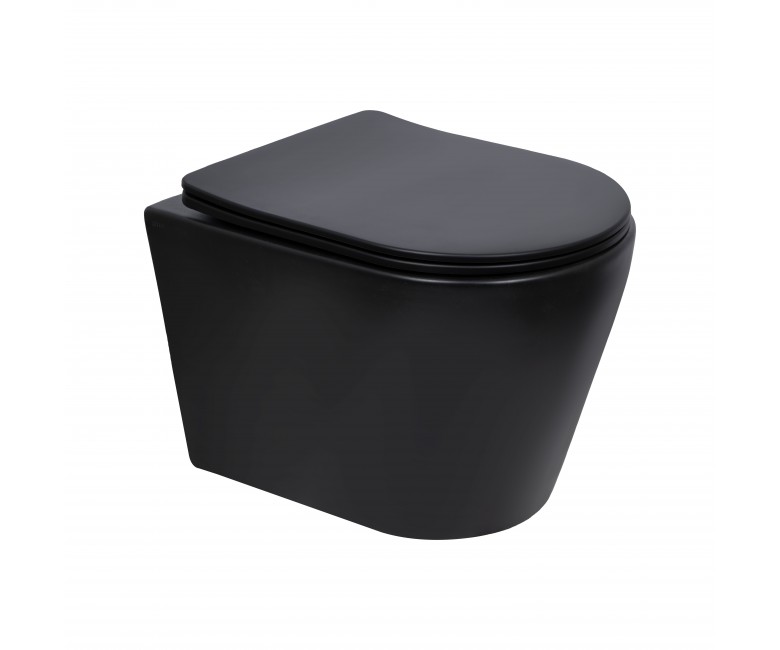 Унітаз з сидінням QTAP SCORPIO ULTRA QUIET QT14332380AMB QT14332380AMB