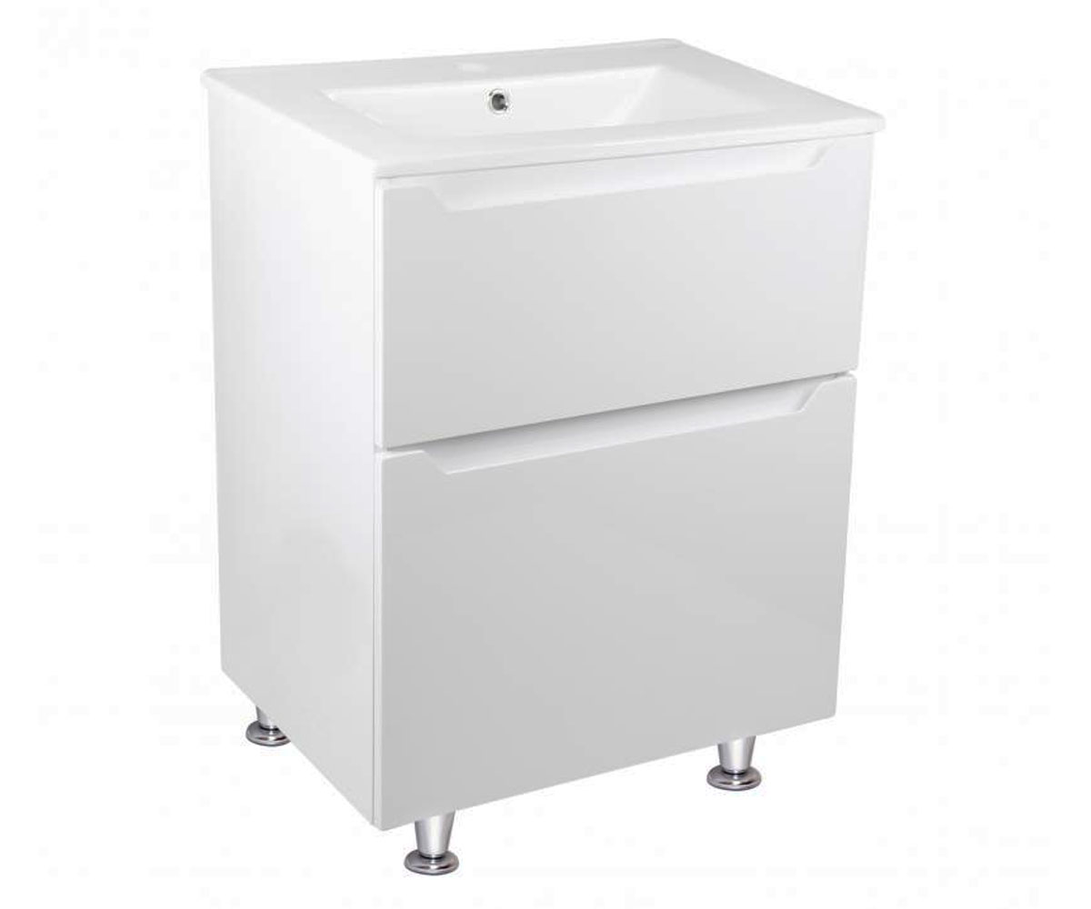 Тумба с раковиной 61 см QTAP SCORPIO QT1471TN6013060CW QT1471TN6013060CW