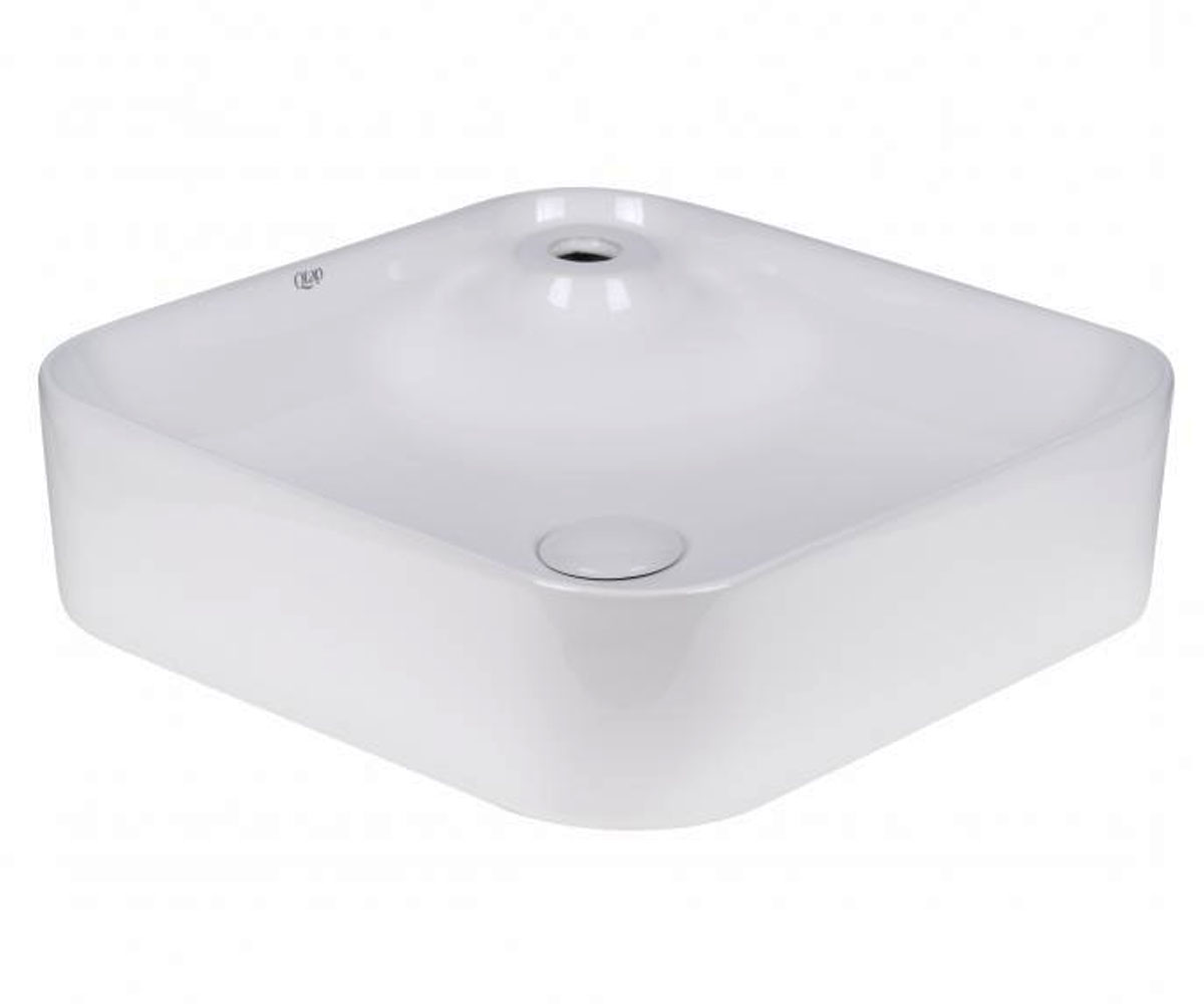 Умивальник 43 см з донним клапаном QTAP STORK QT15112194W QT15112194W