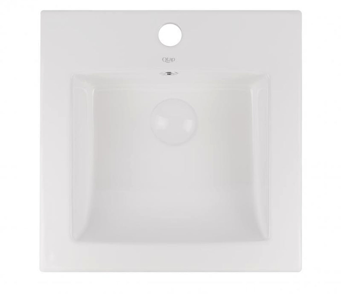 Умивальник з донним клапаном QTAP STORK QT15116037W QT15116037W